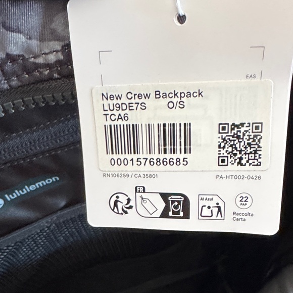 Lululemon New Crew Backpack – NWT - Picture 10 of 12